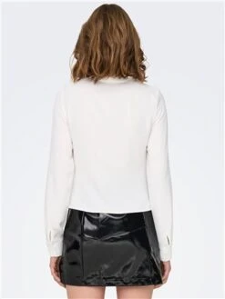 Only White / Cloud Dancer Mette Ls Wrinkle Top -Deals The Lush Dresses Store 28942 3