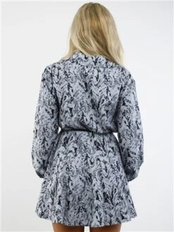 Saint Genies Grey Animal Print Shirt Dress -Deals The Lush Dresses Store 28967 3