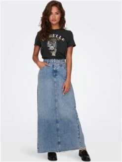 Only Black / Phantom Lucy O Neck T-Shirt With Print -Deals The Lush Dresses Store 29007 2