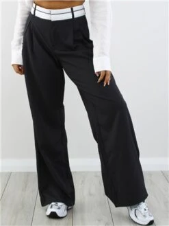 Only Black / Black Malika Detail Pant