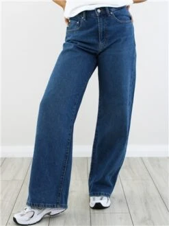 Only Blue / Medium Blue Denim Hope Life Ex Hw Wide Straight Fit Jeans