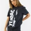 Amplified Charcoal Tupak Shakur Printed T-Shirt