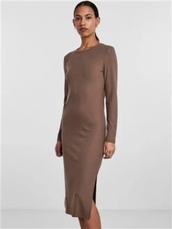 Pieces Fossil Kylie Midi Dress