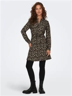 Only Black Corey Printed Mini Tunic Dress -Deals The Lush Dresses Store 29160 2
