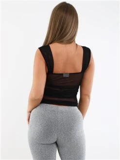 Noisy May Black Angi Short Sleeved Mesh Top -Deals The Lush Dresses Store 29241 3