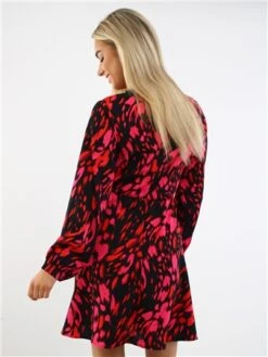 Girl In Mind Pink Tammy Animal Skater Dress -Deals The Lush Dresses Store 29399 3