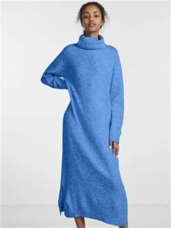 Pieces French Blue Juliana Knitted Dress