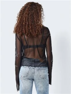 Noisy May Black Violet Bell Sleeve Top -Deals The Lush Dresses Store 29431 3