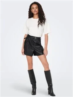 Only Black / Black Heidi Faux Leather Shorts -Deals The Lush Dresses Store 29489 2