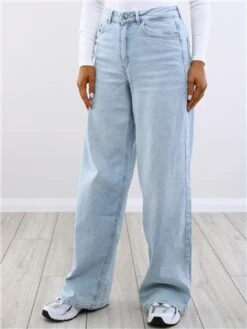 Tally Weijl Blue High Waist Wide Leg Jeans