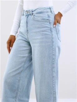 Tally Weijl Blue High Waist Wide Leg Jeans -Deals The Lush Dresses Store 29505 3