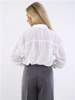 Brave Soul Cream Long Sleeve Dobbie Shirt -Deals The Lush Dresses Store 29537 3