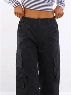 Saint Genies Black Cargo Trousers -Deals The Lush Dresses Store 29547 3