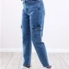 Noisy May Medium Blue Denim Moni Cargo Jean