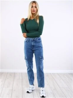 Pieces Trekking Green Ruka Ribbed Top -Deals The Lush Dresses Store 29550 2