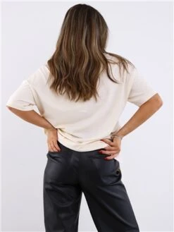 Noisy May Ecru Loui Grunge Tee -Deals The Lush Dresses Store 29669 3