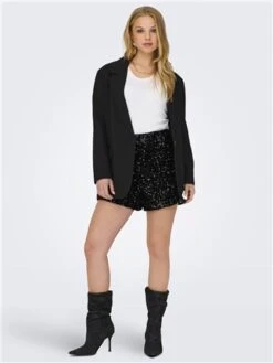 Only Black Confidence Sequins Shorts -Deals The Lush Dresses Store 29670 2