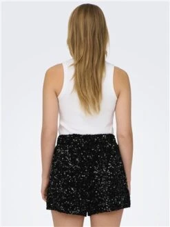 Only Black Confidence Sequins Shorts -Deals The Lush Dresses Store 29670 3