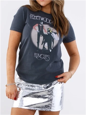 Re:Covered Washed Black Fleetwood Mac Still T-Shirt 2 Re:Covered Washed Black Fleetwood Mac Still T-Shirt - Image 2