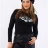 Brave Soul Black Cotton Long Sleeve Top